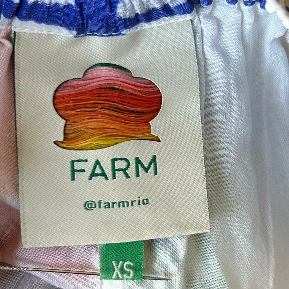 FARM RIO Satin Pitta Shorts Off-white Colorful Bohemian Beachy Resort Wear Sz XS - Picture 13 of 16